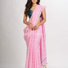 Pink Handwoven Cotton Jamdani handloom Saree