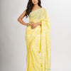 Yellow Handwoven Cotton Jamdani handloom Saree
