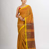 Lemon Yellow Handwoven Cotton Jamdani handloom Saree