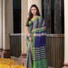 Multi Colour Stripe Handloom Cotton Saree