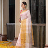 Light Pink Linen Traditional Handloom Saree