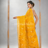 Traditional Yellow Matka Silk Sequin Soft Jamdani Saree