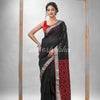 Black Silk Linen All Body Buti With Pallu Jacquard Saree