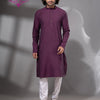 Plum Purple Cotton Men's Punjabi