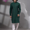 Bottle Green Cotton Men's Punjabi