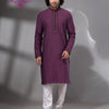 Plum Purple Cotton Men's Punjabi