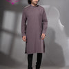 Dark Mauve Cotton Men's Punjabi