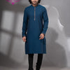Indigo Blue Cotton Men's Punjabi