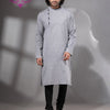 Silver Cotton Men's Punjabi