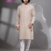 Cream Cotton Men's Punjabi