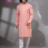 Peach Cotton Men's Punjabi
