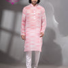Pink Cotton Men's Punjabi
