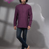 Plum Purple Cotton Men's Kurta