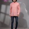 Peach Cotton Men's Shirt