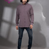 Dark Mauve Cotton Men's Shirt