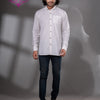 White Cotton Men's Shirt