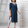 Deep Blue Cotton Bengal Handwoven Kurti