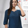 Indigo Blue Cotton Bengal Handwoven Kurti
