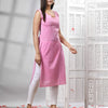 Deep Pink Cotton Bengal Handwoven Kurti