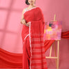 Red Cotton All Body Buti Handloom Saree