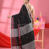 Black Cotton All Body Love Buti Handloom Saree