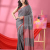 Grey Cotton All Body Love Buti Handloom Saree