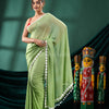 Green Cotton Handloom Saree