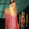 Yellow Cotton Handloom Saree