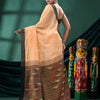 Tan Cotton Handloom Saree