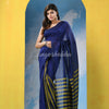 Blue Cotton Handloom Saree