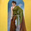 Crocodile Green Cotton Handloom Saree