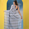 Multicolour Cotton Check Handloom Saree