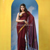 Maroon Cotton Handloom Saree