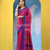 Mulberry Pink Cotton Handloom Saree
