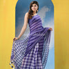 Multicolour Cotton Check Handloom Saree