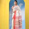 White Cotton Handloom Saree