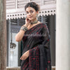 Black Linen Handloom Saree online
