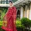 Maroon Matka Silk Handloom Saree