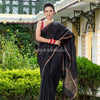 Black Matka Silk Handloom Saree