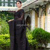 Black Matka Silk Handloom Saree