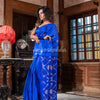 Blue Matka Silk Handloom Saree wholesale price
