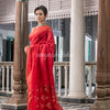 Red Matka Silk Handloom Saree wholesale price