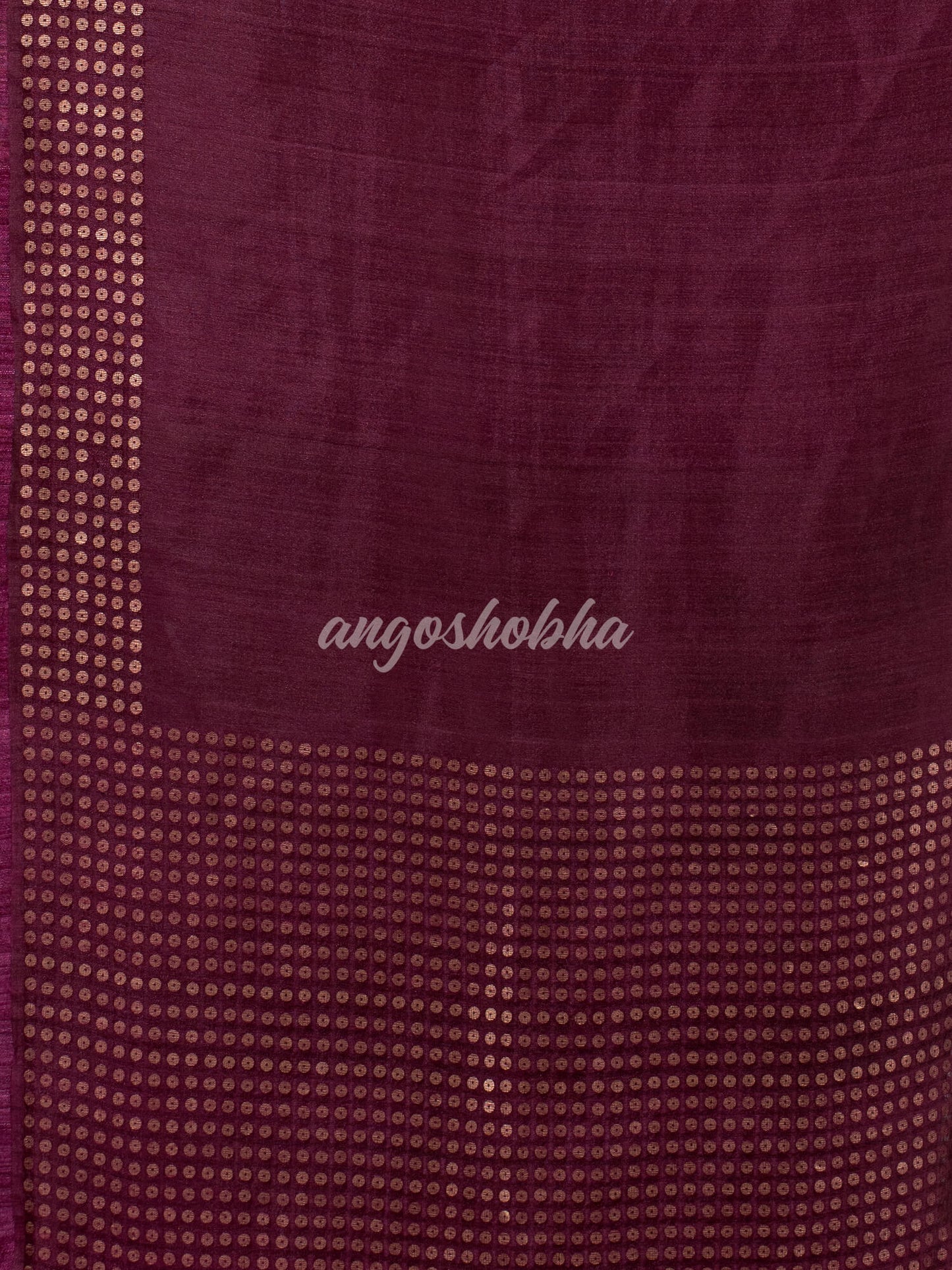 Wine Muslin Silk Handloom Saree