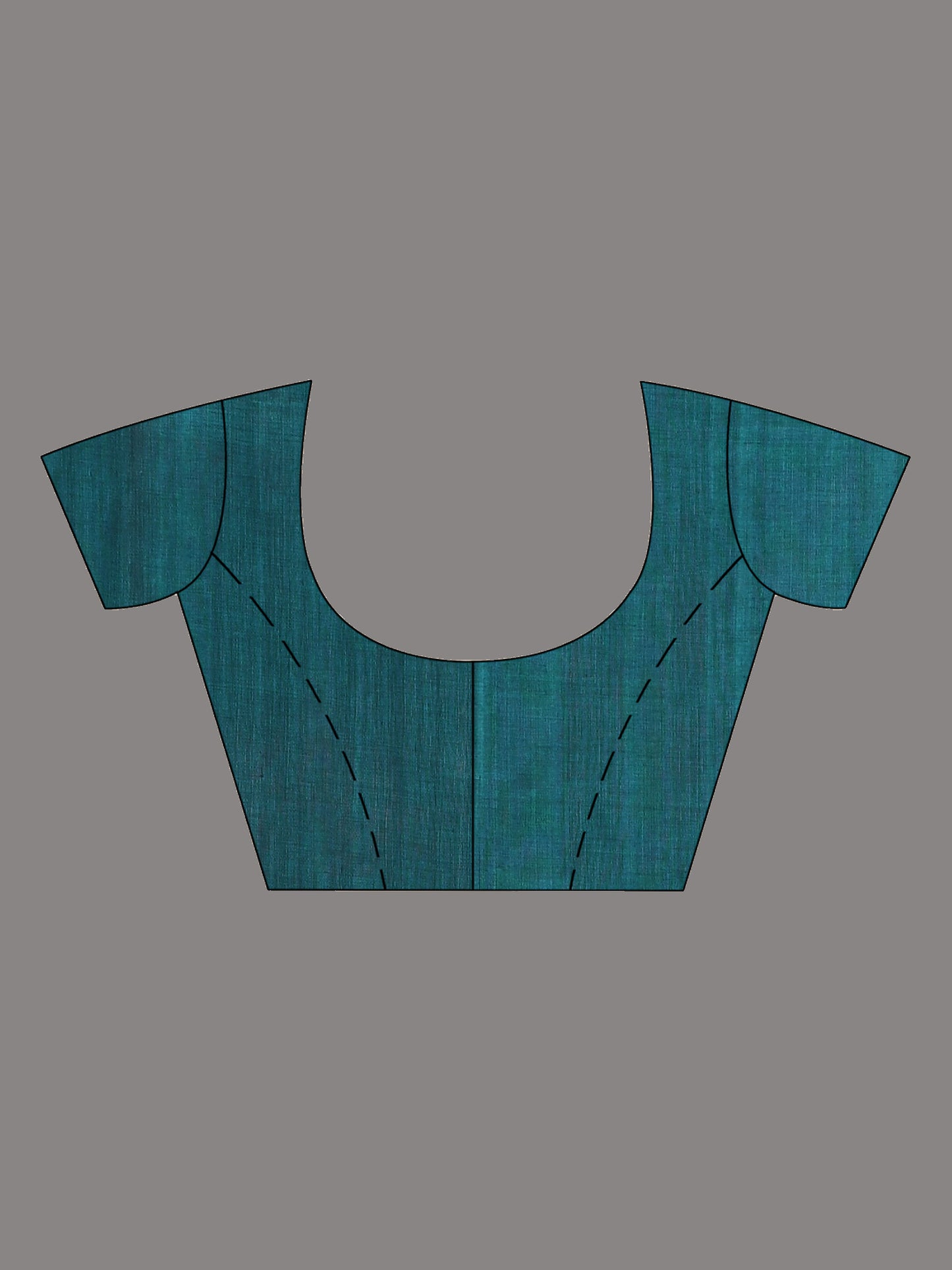 Deep Teal Handloom Cotton Saree