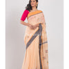 Beige Cotton Handloom Saree angoshobha