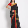 Black Cotton Handloom Saree angoshobha