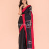 Black Cotton Jamdani Saree angoshobha