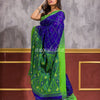 Blue Blended Cotton Dhakai Jamdani Saree angoshobha