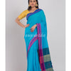 Blue Handloom Cotton Saree angoshobha