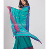 Blue Jamdani Cotton Saree angoshobha